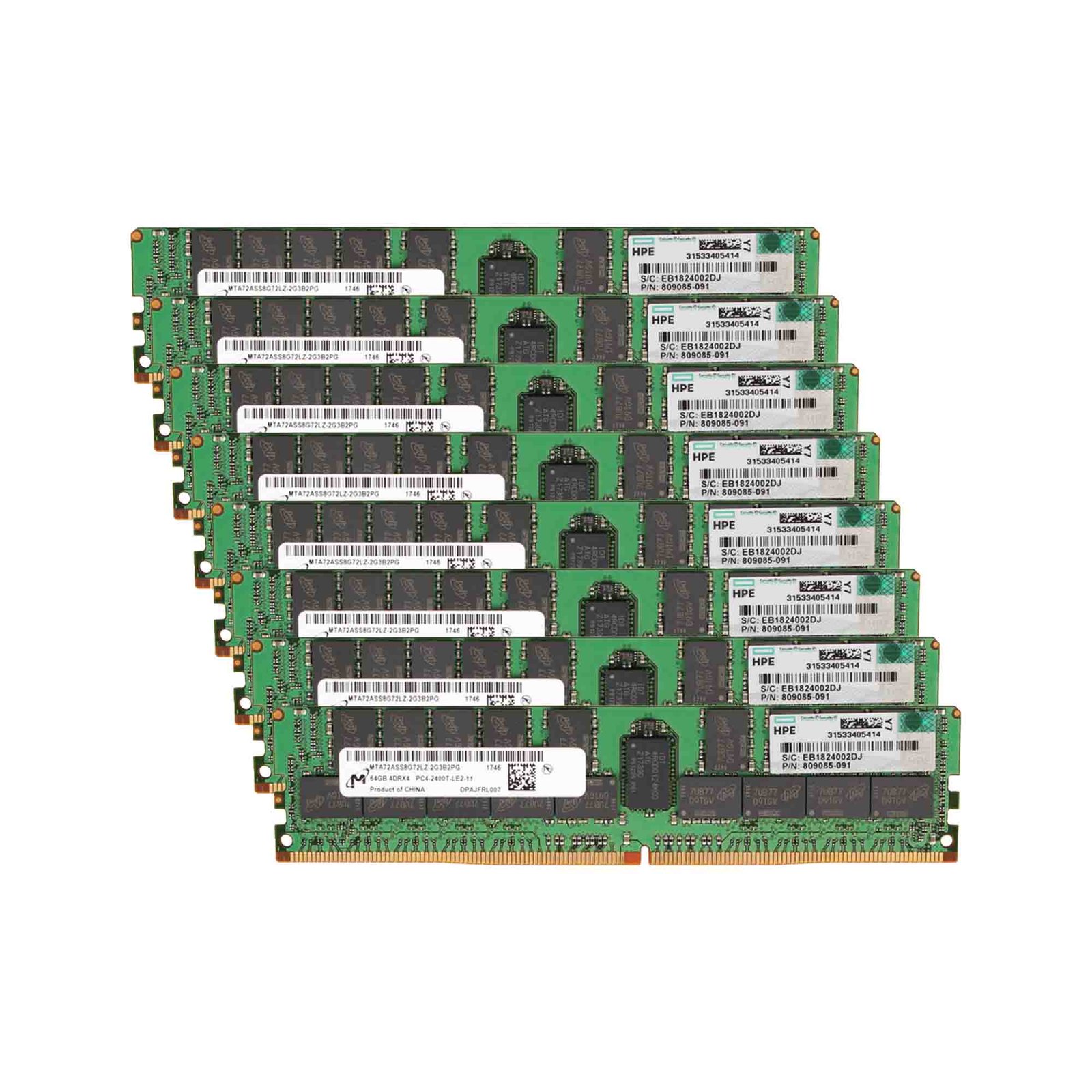 HPE 256GB (8*32GB RDIMM) 2666MHz Memory Upgrade for HPE BL460c/DL360/DL380/DL560/DL580/ML350 Gen10 Servers (HPE)